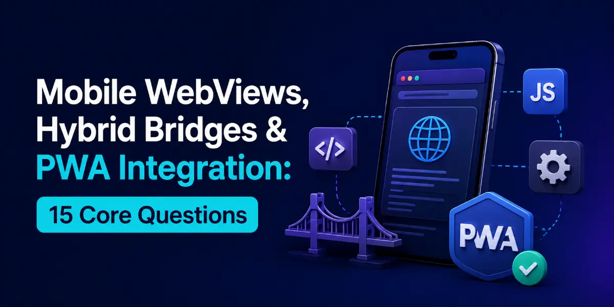 Mobile WebViews, Hybrid Bridges & PWA Integration: 15 Core Questions